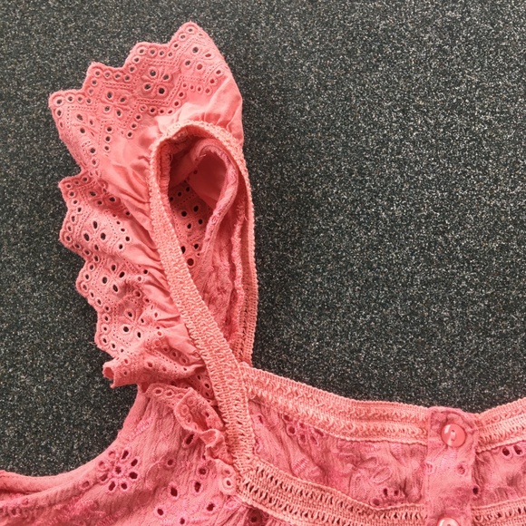 Lucky Brand Pink Lace Tank Top Size M Medium - Picture 3 of 10